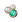 Crocs Jibbitz™ charms Green Gem Cluster